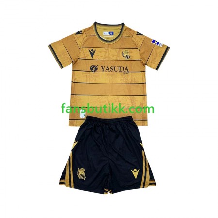 Fotballdrakt Real Sociedad Barn Bortetrøye 2024-2025 Kortermet